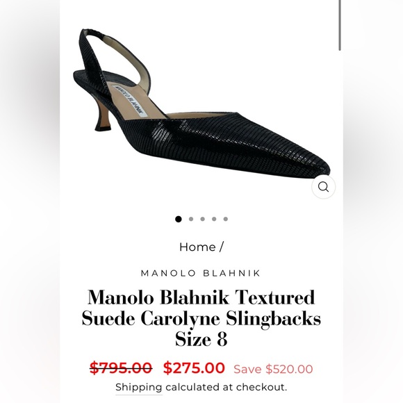 Manila Blahnik Raffia Pointed Toe Kitten Heel Slingbacks - Picture 4 of 11